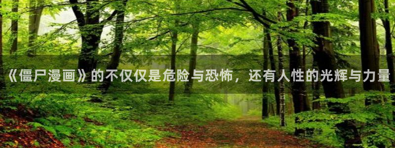 香蕉漫画网站入口永久原：《僵尸漫画》的不仅仅是危险与恐怖，还有人性的光辉与力量